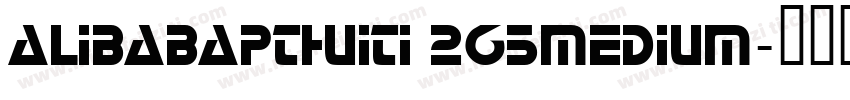 Alibabapthuiti 265medium字体转换